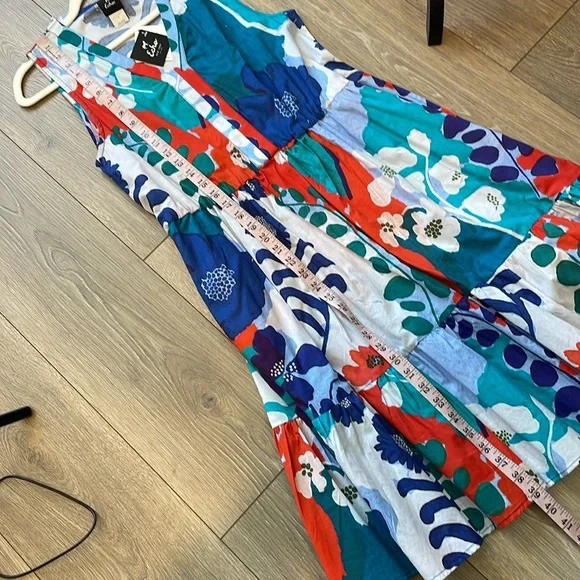 Echo Tiered Wild Floral Sun Dress - Picture 10 of 10